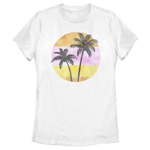 Women's Lost Gods Palms Circle T-Shirt - 1 of 4
