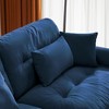 NicBex Couches for Living Room Oversized 2-Seater Sofa Couch Comfort Velvet Upholstered Sofa With Pillows and Bolstered Armrests for Bedroom - 2 of 4