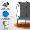 FDW 8/10/12/14FT Trampoline with Enclosure Net Outdoor Jump Rectangle Trampoline - ASTM Approved-Combo Bounce Exercise Trampoline - 4 of 4