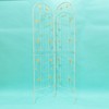 4 Pack Metal Garden Trellis 86.7" x 19.7" Trellis for Climbing Plants Outdoor Flower Support Cream White - 4 of 4
