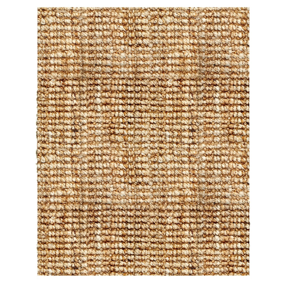 4'x6' Solid Area Rug Light Brown - Anji Mountain