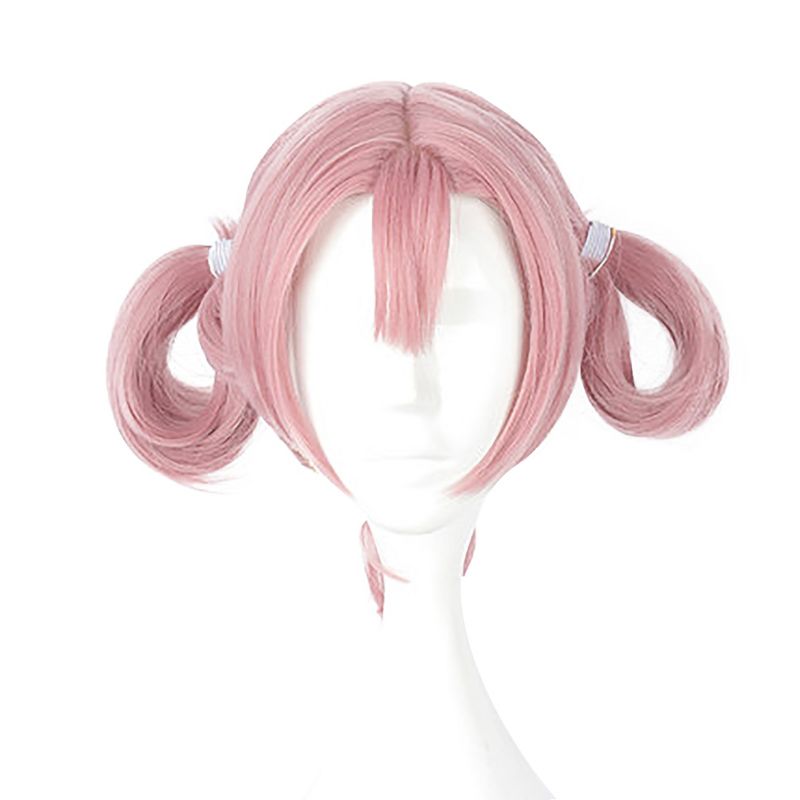 Unique Bargains Women's Wigs 14" Pink with Wig Cap, 1 of 7