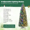 Resenkos 7.5-Ft Slim Pre-Lit Blue Artificial Christmas Tree with 9 Modes - Blue - 3 of 4