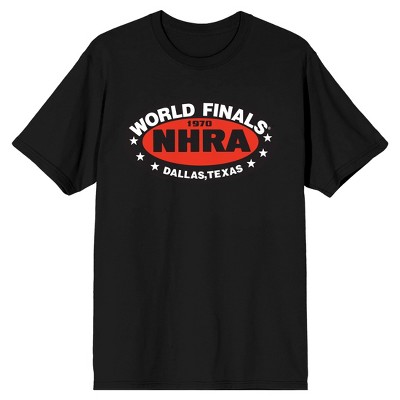 National Hot Rod Association NHRA, Car, Fastest Vehicles, Vintage, SPEED FOR ALL, Dallas, Texas on Black Short Sleeve Adult T-Shirt