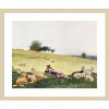Amanti Art Homers Sheep Countryside II by Winslow Homer Framed Wall Art Print - 4 of 4