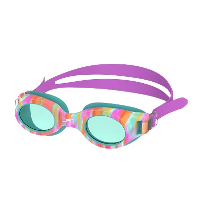 Speedo Kids Junior Glide Print Swim Goggles - Arctic Glass Lani Blur/Jade