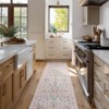 Washable Area Rug, Boho Floral Soft Rugs for Living Room, Non Slip Low Pile Carpet for Bedroom, Dining Room - 2 of 4