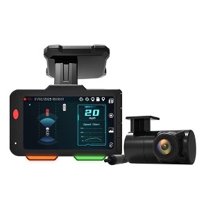 VOXX ADSA ACADC5 AI Dash Cam. Dual Lens Front 4K + Rear 1080P @ 30FPS Cameras, 3" Clear Display, Front & Rear Lens 140 Wide Angle View, G-Sensor: 3... - 1 of 4