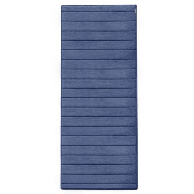 Piccocasa Absorbent Soft Long Washable Non-slip Memory Foam Bath Tub Mat  Floor Runner Rug Blue 24 X 63 : Target