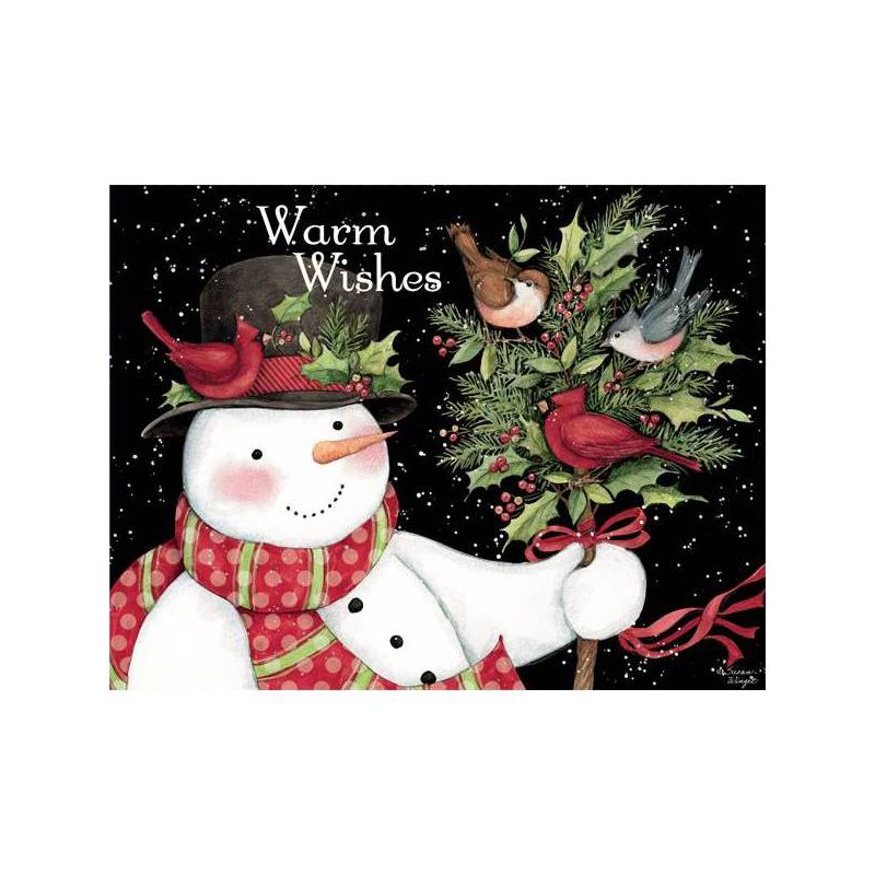 18ct Snowman &#38; Friends Holiday Boxed Cards, 1 of 4