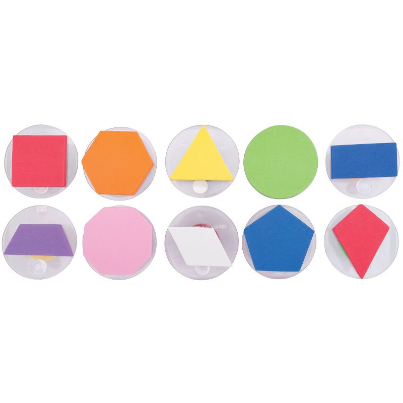 Ready 2 Learn Giant Stampers, Geometric Shapes, Filled In, Set of 10, 1 of 4