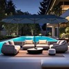 Tangkula 15.5 FT Double-sided Patio Umbrella w/ Solar Lights Outdoor Twin Size Umbrella - 2 of 4