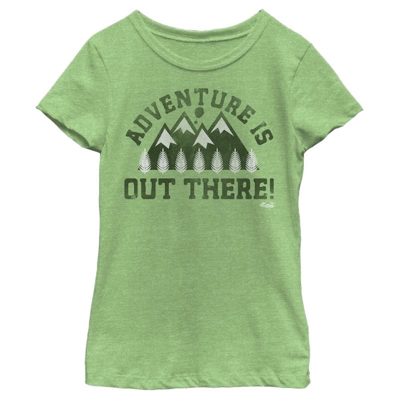 Girl's Up Adventure Is Out There Mountains T-Shirt, 1 of 5
