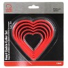 Chef Craft 5 Piece Plastic Heart Shapes Cookie Cutter Set - Sizes Vary from 1.5" to 3" - 2 of 2