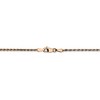 Black Bow Jewelry 1.8mm, 14k Rose Gold, Diamond Cut Solid Rope Chain Necklace - 4 of 4