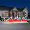 Gemmy Animated Christmas Airblown Inflatable Mickey and Friends Sleigh Scene Disney, 6 ft Tall - 2 of 4