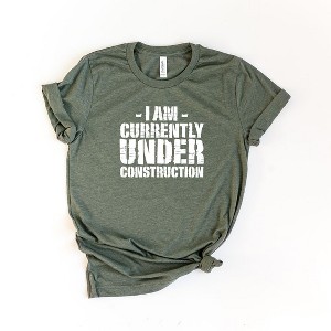 Simply Sage Market Women's Currently Under Construction Short Sleeve Graphic Tee - 1 of 3