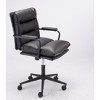 TiramisuBest Black PU Mid Back Office Chair: Comfortable, Durable & Easy to Assemble - 2 of 4