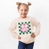 The Juniper Shop Lucky Clover Checkered Toddler Graphic Sweatshirt - 2 of 3