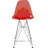 LeisureMod Cresco Mid Century Modern Acrylic Counter Height Barstool with Chrome Base – Ideal for Kitchens and Dining Rooms - 4 of 4