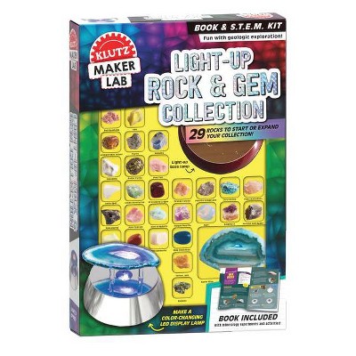 Light-Up Rocks & Gems Collection - (Klutz) by  Klutz Press (Hardcover)