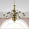 Livex Lighting Williamsburgh 12 - Light Chandelier in  Antique Brass - 3 of 4