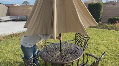 Bronze Cast Aluminum 5-Piece Outdoor Patio Dining Set