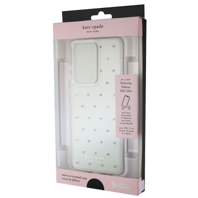 Case Mate licensed - Kate Spade Defensive Hardshell Case for Galaxy S20 Ultra (Pin Dot Gems/Clear)