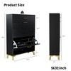 Tiramisubest 32 Inch Shoe Storage Cabinet Flip Drawer Shoe Cabinet Hidden Storage Narrow Entryway Organizer Space-Saving Shoe Rack - 3 of 4