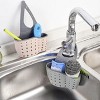 acxily Adjustable Sink Drainer Kitchen Storage Rack Faucet Sponge Double Drainer Hanging Basket - 2 of 4