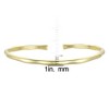 14K Gold-Plated Cuff Bracelet, featuring a classic and elegant design that adds a touch of luxury and sophistication to any outfit. - 2 of 3