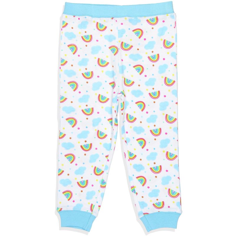 Nickelodeon Toddler Girls' Blue's Clues Rainbow Sleep Raglan Pajama Set White, 3 of 4