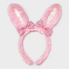 Girls' Easter Bunny Ears with Bows Headband - Cat & Jack™️: Fashion Accessory for All Hair Types, Ages 3+ - 2 of 3