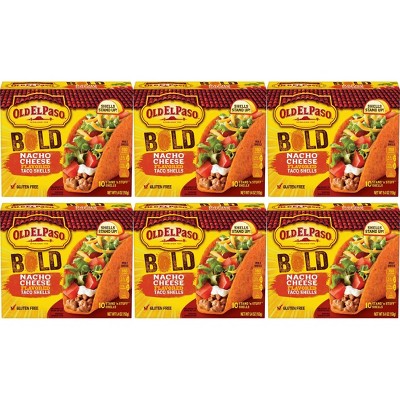 Old El Paso Taco Shells Bold Nacho Cheese - 6pk / 3.1lb