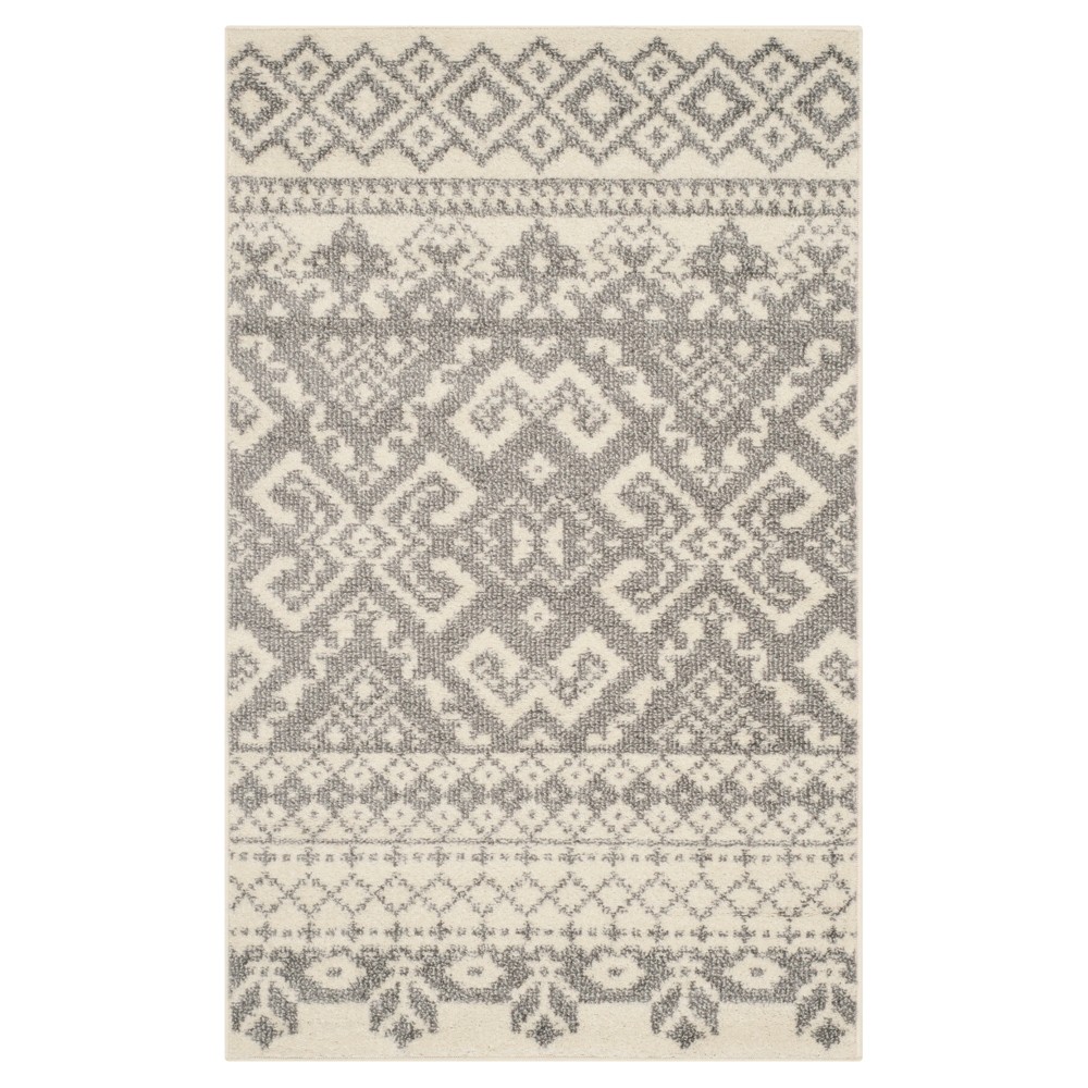 Adron Area Rug - Ivory/Silver (4'x6') - Safavieh