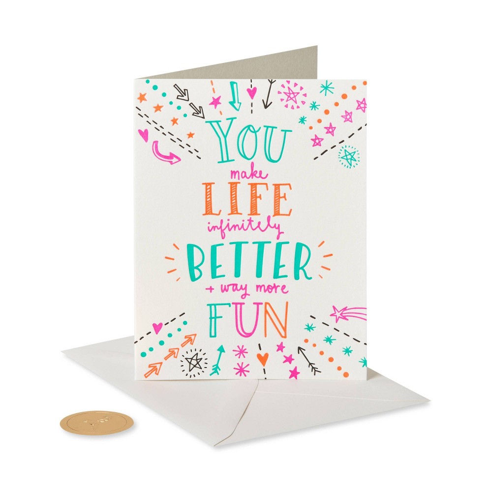 Photos - Envelope / Postcard You Make Life Better Card - PAPYRUS