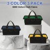 Unique Bargains Oxford Cloth Multi-Purpose Adjustable Strap Organizing Maintenance Tool Totes 12.2" 3 Pcs - 3 of 4
