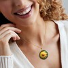 Ross-Simons Italian Multicolored Murano Glass Sunflower Pendant Necklace in 18kt Gold Over Sterling Size - 2 of 3