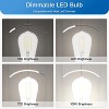 Dimmable Edison Bulbs 60 Watt LED,Bright Daylight White 4000K,Vintage ST58 Antique LED Filament Bulbs,E26 Medium Base,80+ CRI,Clear Glass,8 Pack - 4 of 4