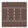 Chic Crate-H-Style Interlocking Deck Tiles – 44-Pack Quick-Install 12x12 Patio Flooring for Porch, Poolside & Backyard, Red Brown - 3 of 4