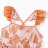 PATPAT Disney Princess Rapunzel Ariel Moana Belle Toddler Girl Dress Ruffle Sleeve Crossback Strap Birthday Summer Sundress 2-6 Y - 3 of 4