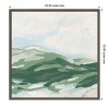Amanti Art Emerald Foothills II by June Erica Vess Wood Framed Wall Art Print - 3 of 4