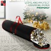 OSTO Multi-Use Wrapping Paper Storage Bag Organizer with Accessory Holder Fits Up to 20 40” Rolls. Tear-proof, Waterproof 46 In. X 11.2 In. - 2 of 4