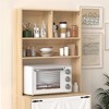 Pantry Cabinet with 2 Doors, 3-Tier Modern Kitchen Cabinet with Shelves, Freestanding Larder Cupboard, Kitchen Pantry Storage Cabinet for Kitchen - 4 of 4