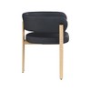 Meridian Furniture,Gideon Black Vegan Leather Dining Chair, Set of 2 - 4 of 4