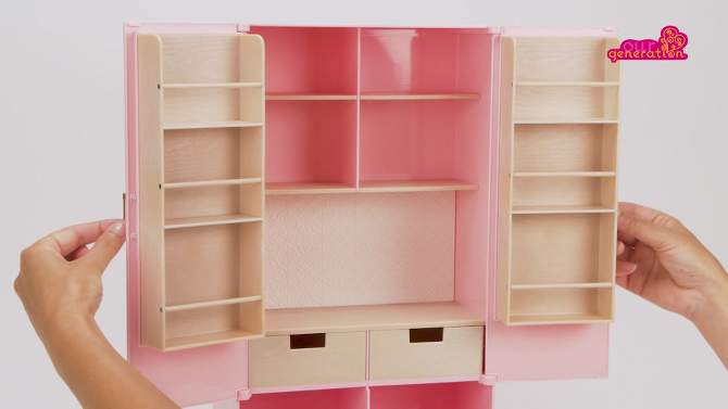 Our Generation Pretty Pantry Home Kitchen Furniture Set for 18&#34; Dolls, 2 of 9, play video