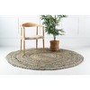 Unique Loom Braided Chindi Collection Area Rug - Crossed - 3 of 4