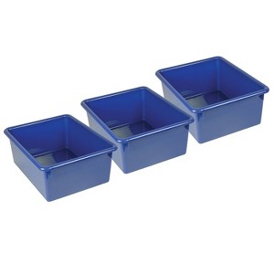 Romanoff Products Romanoff Plastic Stowaway 5" Letter Box No Lid Blue Pack of 3 (ROM16104-3) - 1 of 2