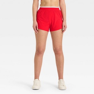 Women's 3" High-Rise Laser Cut Shorts - All In Motion™ - 1 of 3