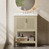 Tribesigns 24" Bathroom Vanity with Sink, Modern Bathroom Sink Cabinet with Ceramic Basin - 3 of 4